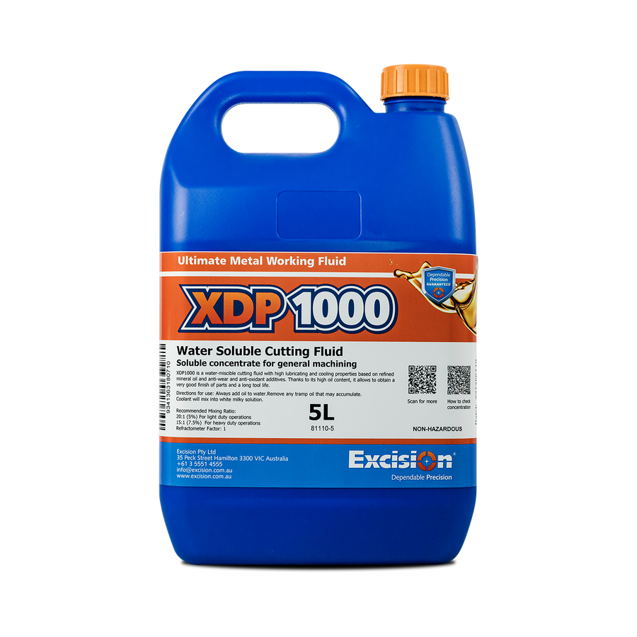 Excision XDP1000 Soluble Coolant - 1L/ 5L/ 20L/ 205L/ 1000L