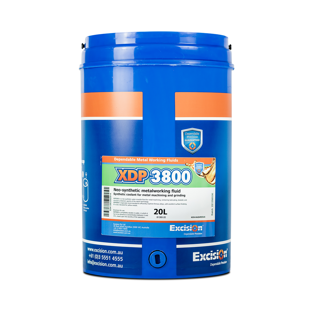 Excision XDP3800 Synthetic Coolant - 5L/ 20L/ 205L