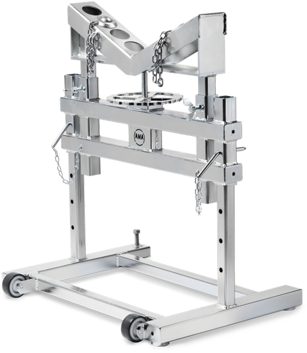AMA HD Stainless Steel Pipestand with Ball Castors