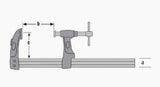 Excision FX Xtreme Clamps with a Folding Handle - 140mm Depth