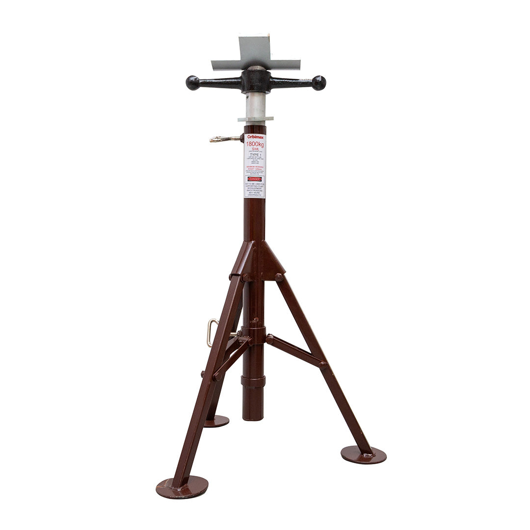 Type 1 - Folding Leg Pipe Stand Carbon Steel Head