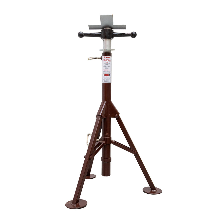 Type 1 - Folding Leg Pipe Stand Carbon Steel Head
