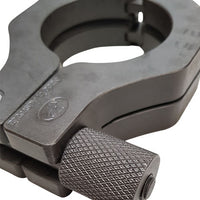 Orbimax Cutting Block - large knurled knob allows for high clapping pressure when clamping on pipe